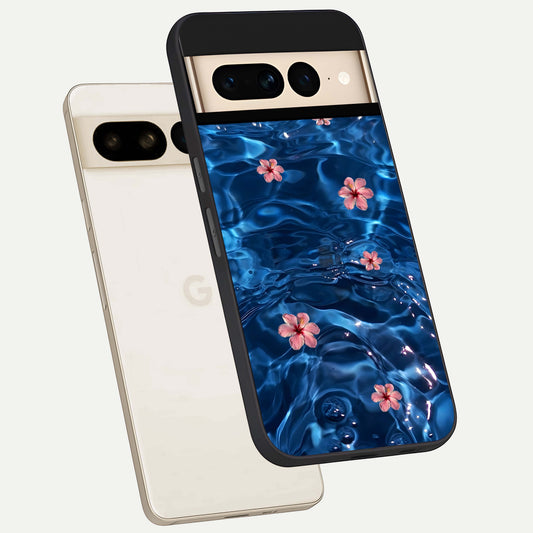  Bloom Thread Art phone case For Google Pixel 7 Pro showing premium glass back cover with detailed artwork