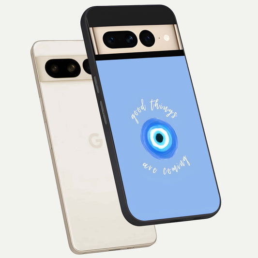  Bright Future Ahead phone case For Google Pixel 7 Pro showing premium glass back cover with detailed artwork