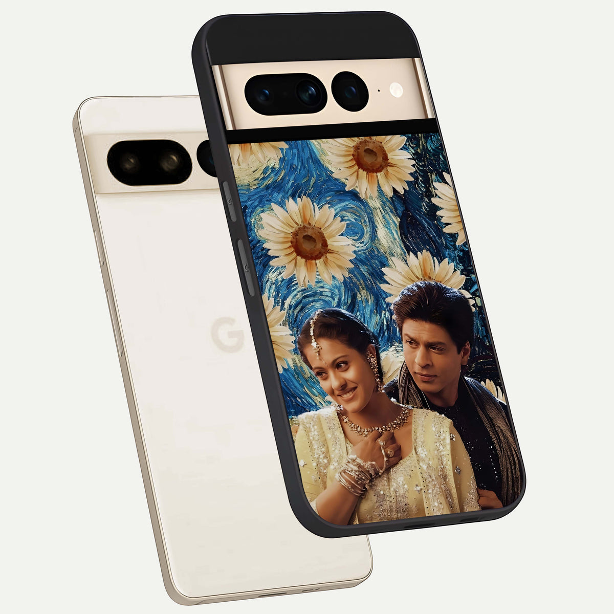  Eternal Love Story phone case For Google Pixel 7 Pro showing premium glass back cover with detailed artwork