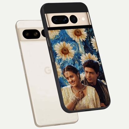  Eternal Love Story phone case For Google Pixel 7 Pro showing premium glass back cover with detailed artwork