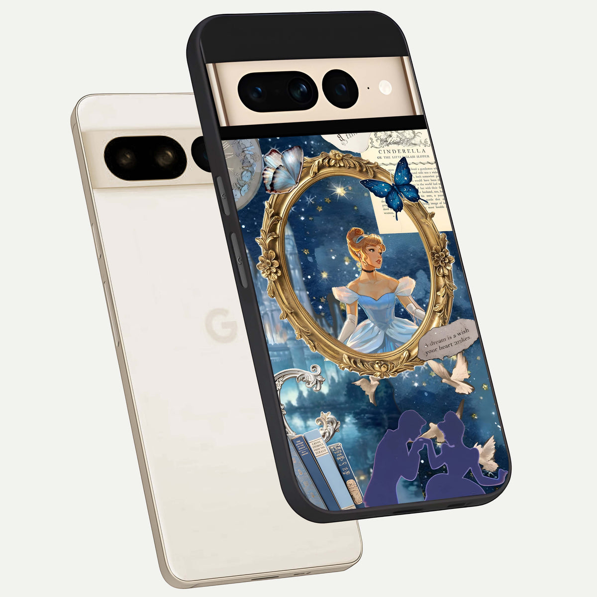  Midnight Queen phone case For Google Pixel 7 Pro showing premium glass back cover with detailed artwork