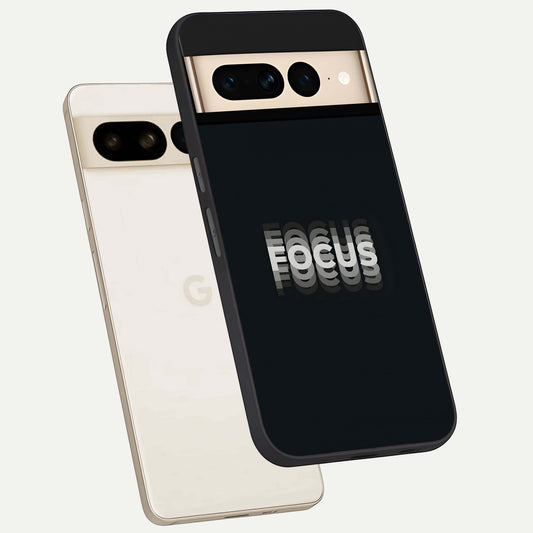  Mono Focus Vision phone case For Google Pixel 7 Pro showing premium glass back cover with detailed artwork