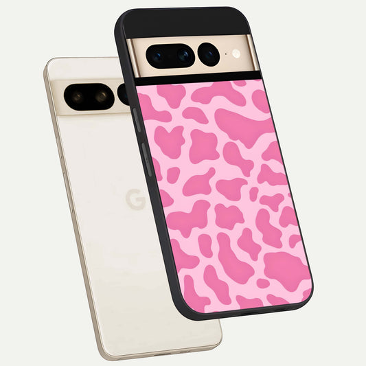  Pinkish Scenery phone case For Google Pixel 7 Pro showing premium glass back cover with detailed artwork