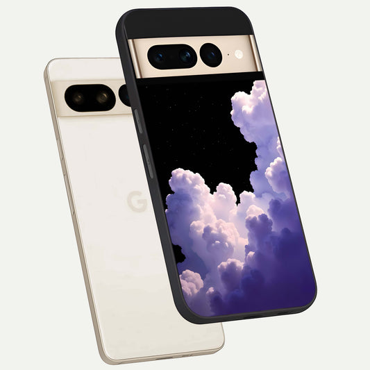  Starlit Night Whispers phone case For Google Pixel 7 Pro showing premium glass back cover with detailed artwork