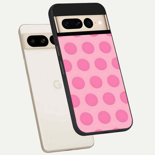  Sweet Dot Dreams phone case For Google Pixel 7 Pro showing premium glass back cover with detailed artwork