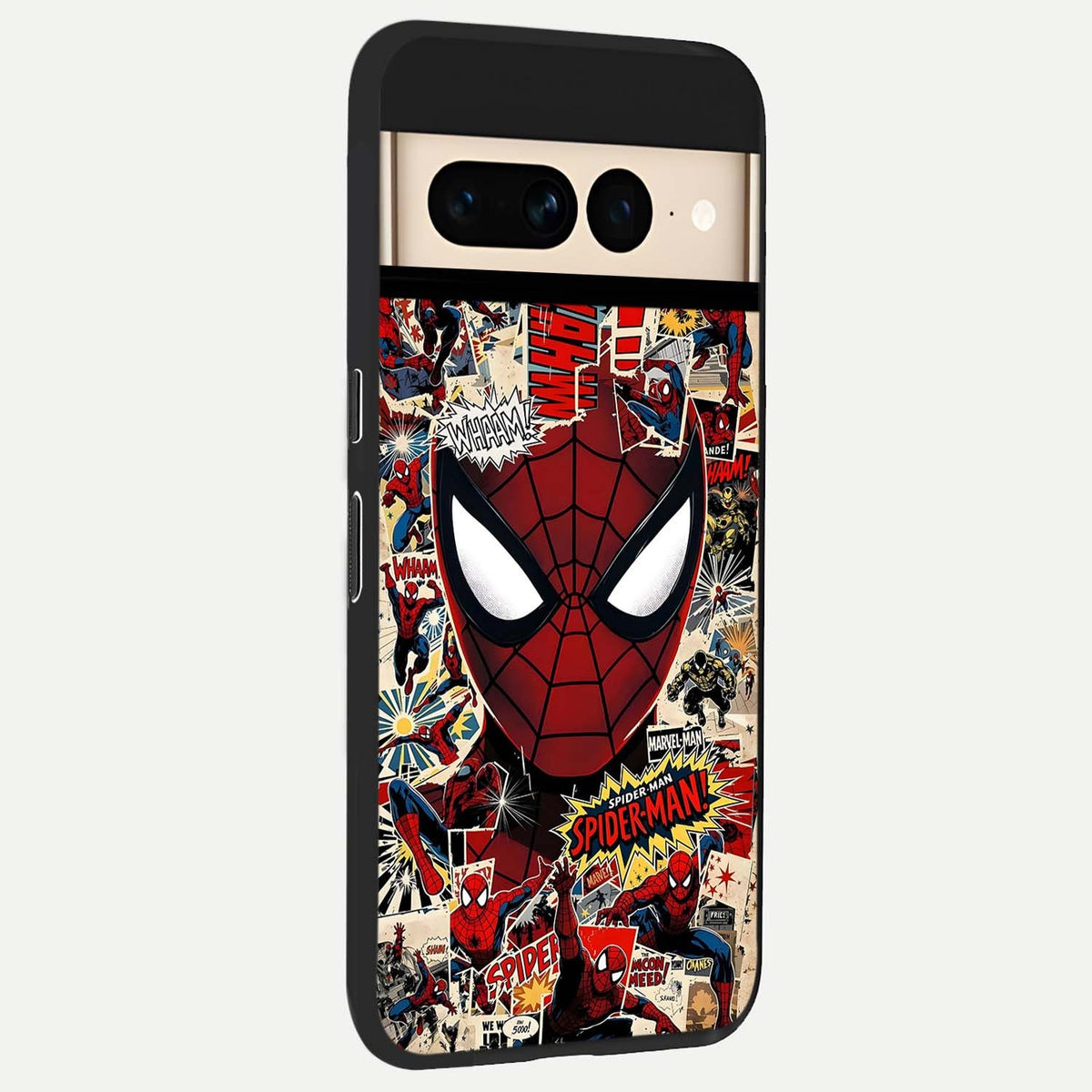  Aesthetic Wonder Spider back cover For Google Pixel 7 Pro slim fit glass case with vibrant aesthetic design