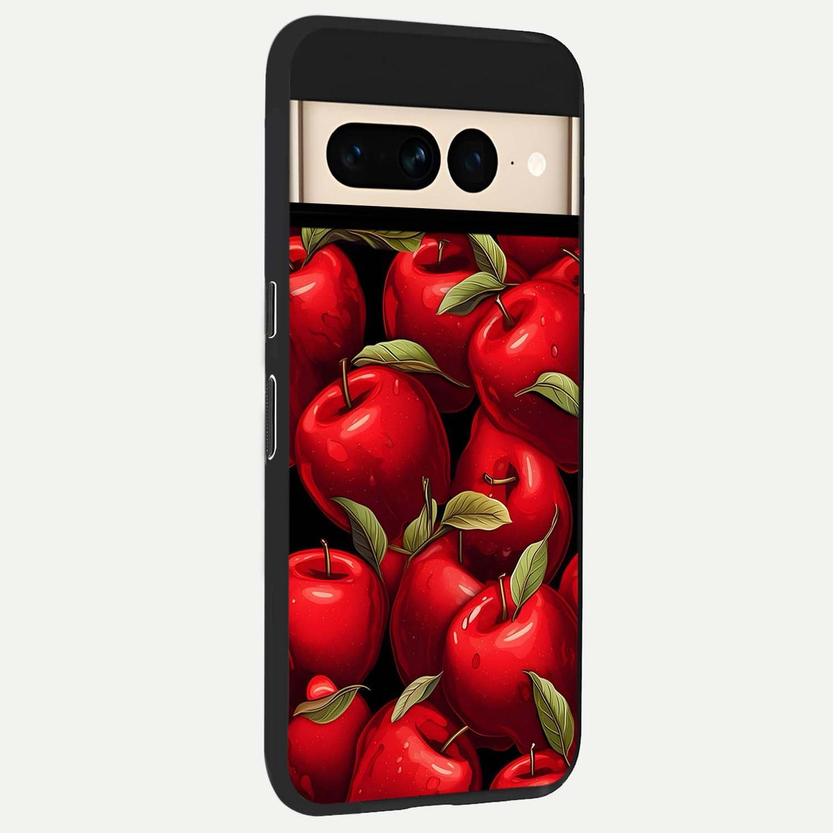  Apple Pattern back cover For Google Pixel 7 Pro slim fit glass case with vibrant aesthetic design
