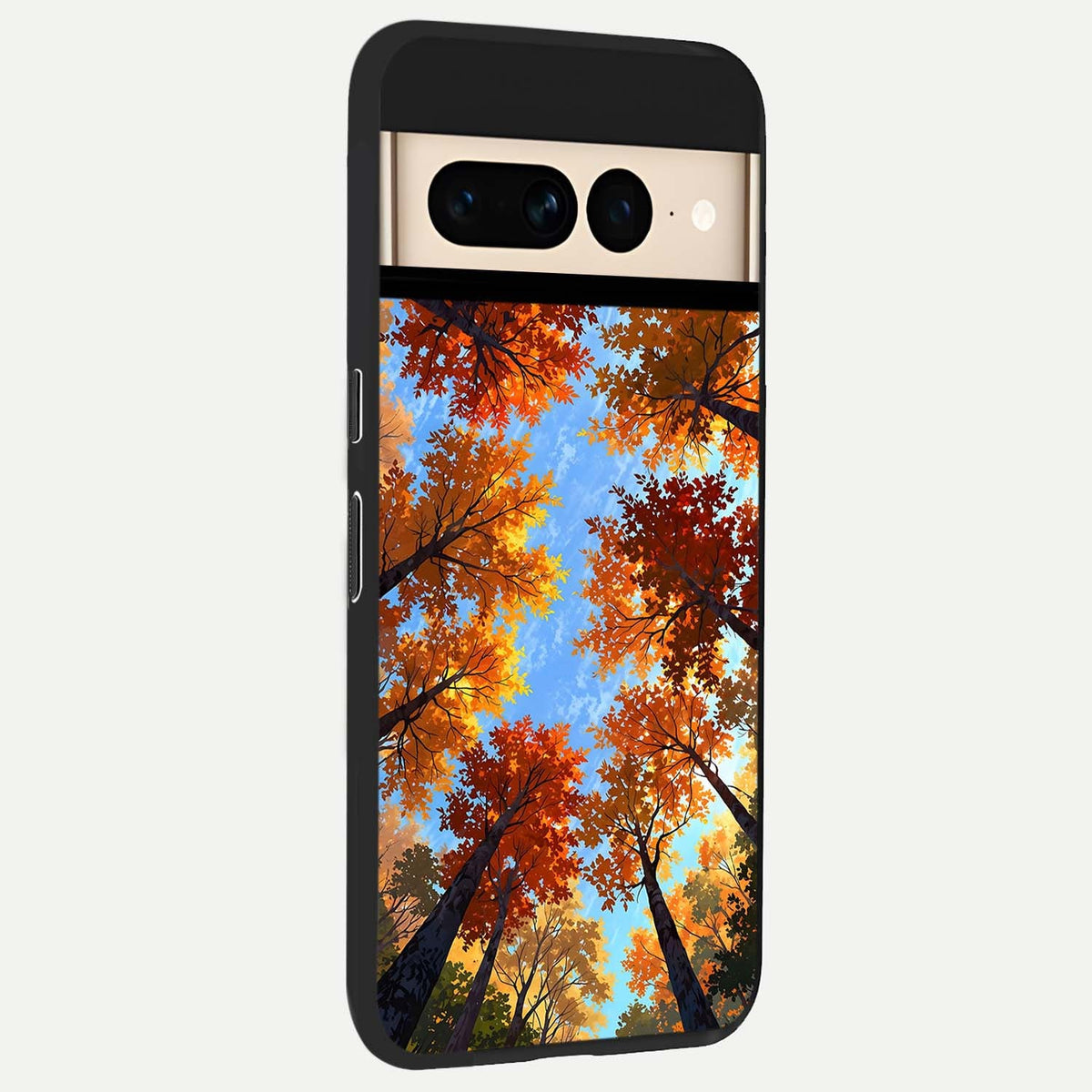  Autumn Sky Rise back cover For Google Pixel 7 Pro slim fit glass case with vibrant aesthetic design