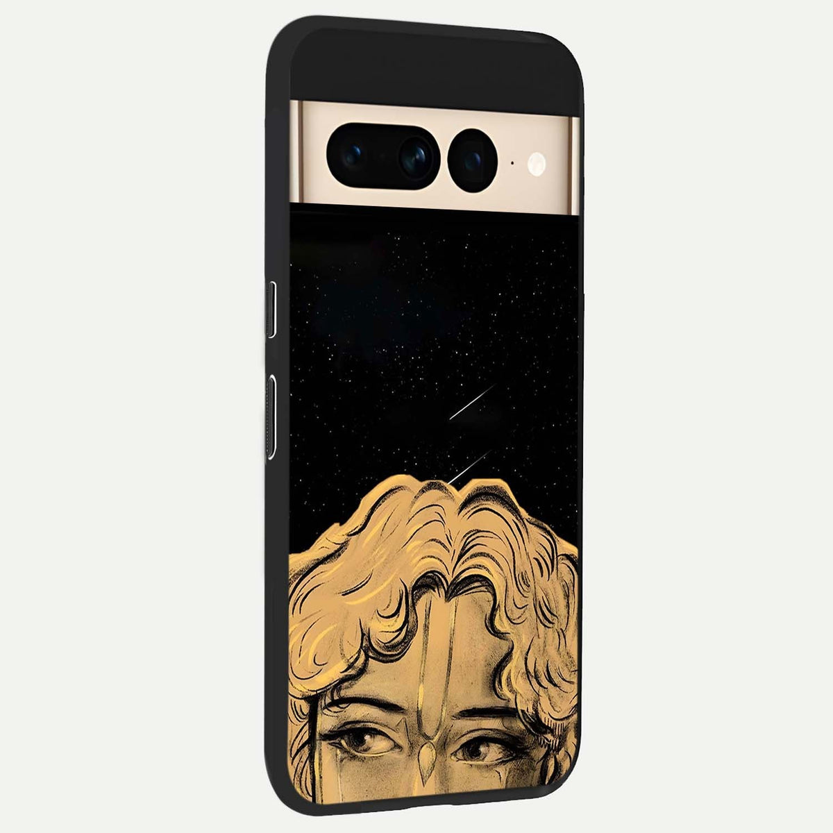  Celestial Gods Plan back cover For Google Pixel 7 Pro slim fit glass case with vibrant aesthetic design