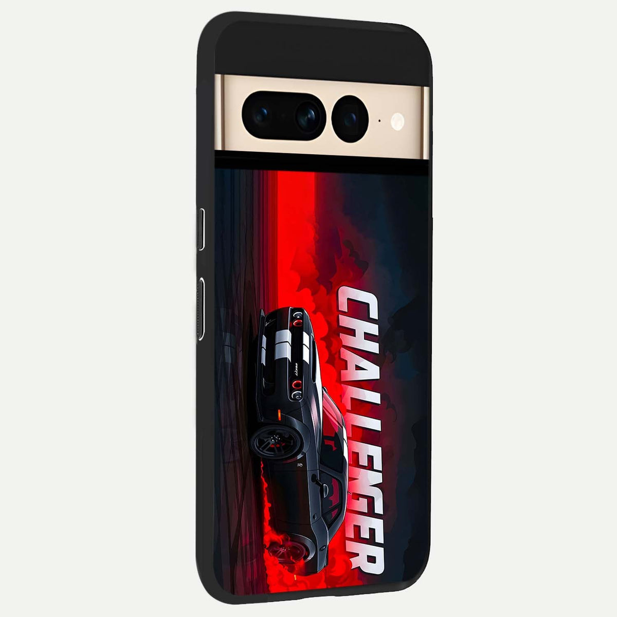  Crimson Challenger Fury back cover For Google Pixel 7 Pro slim fit glass case with vibrant aesthetic design
