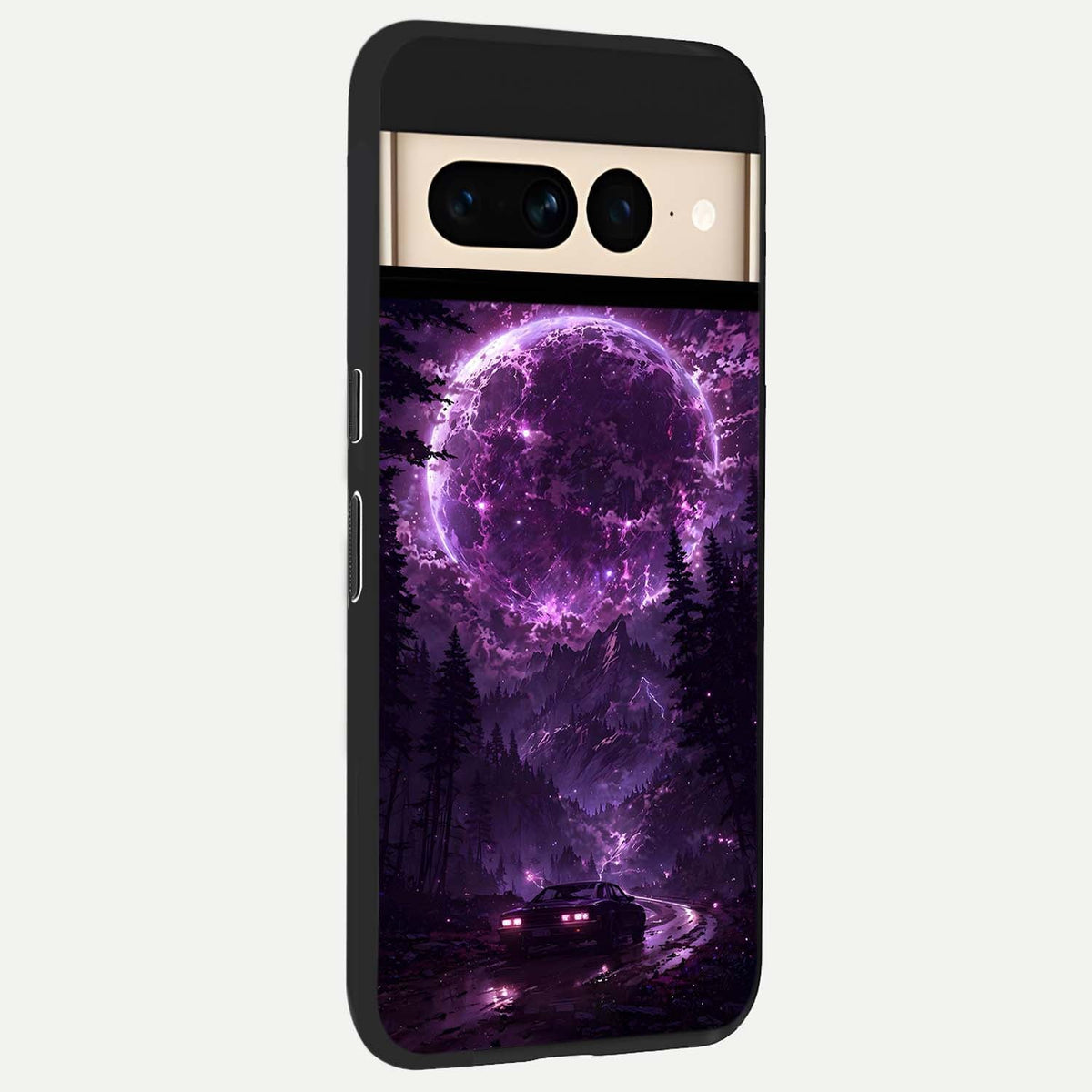  Eternal Cosmic Drive back cover For Google Pixel 7 Pro slim fit glass case with vibrant aesthetic design