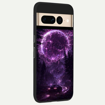 Eternal Cosmic Drive back cover For Google Pixel 7 Pro slim fit glass case with vibrant aesthetic design