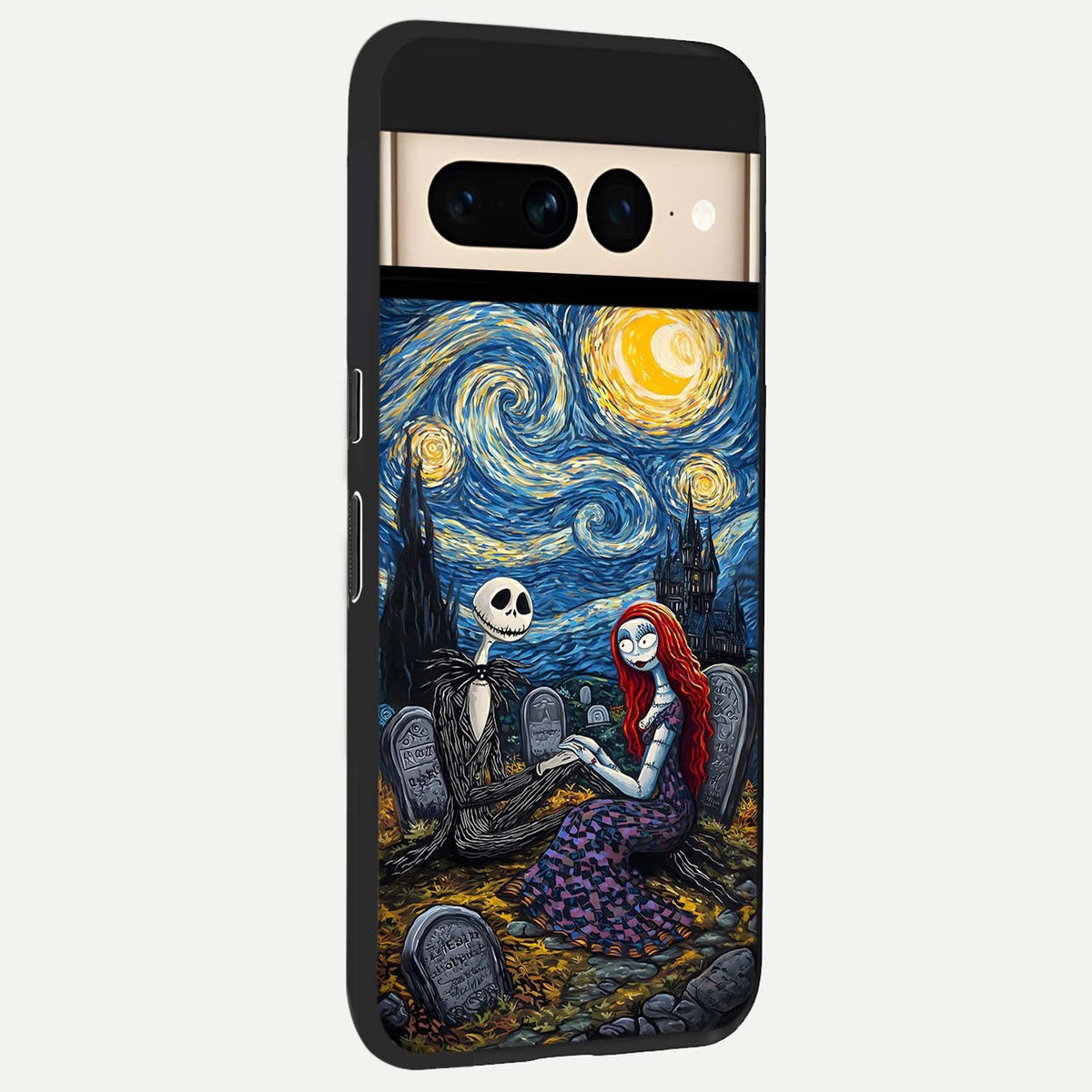  Eternal Night Love back cover For Google Pixel 7 Pro slim fit glass case with vibrant aesthetic design