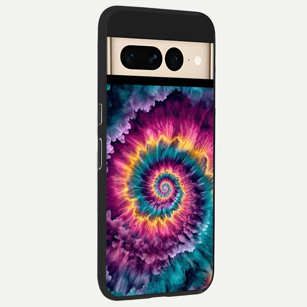  Galactic Spiral Burst back cover For Google Pixel 7 Pro slim fit glass case with vibrant aesthetic design