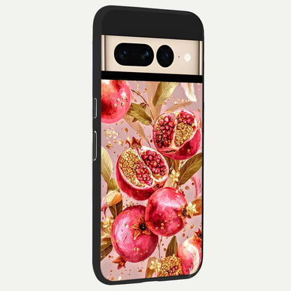  Golden Bloom Glow back cover For Google Pixel 7 Pro slim fit glass case with vibrant aesthetic design