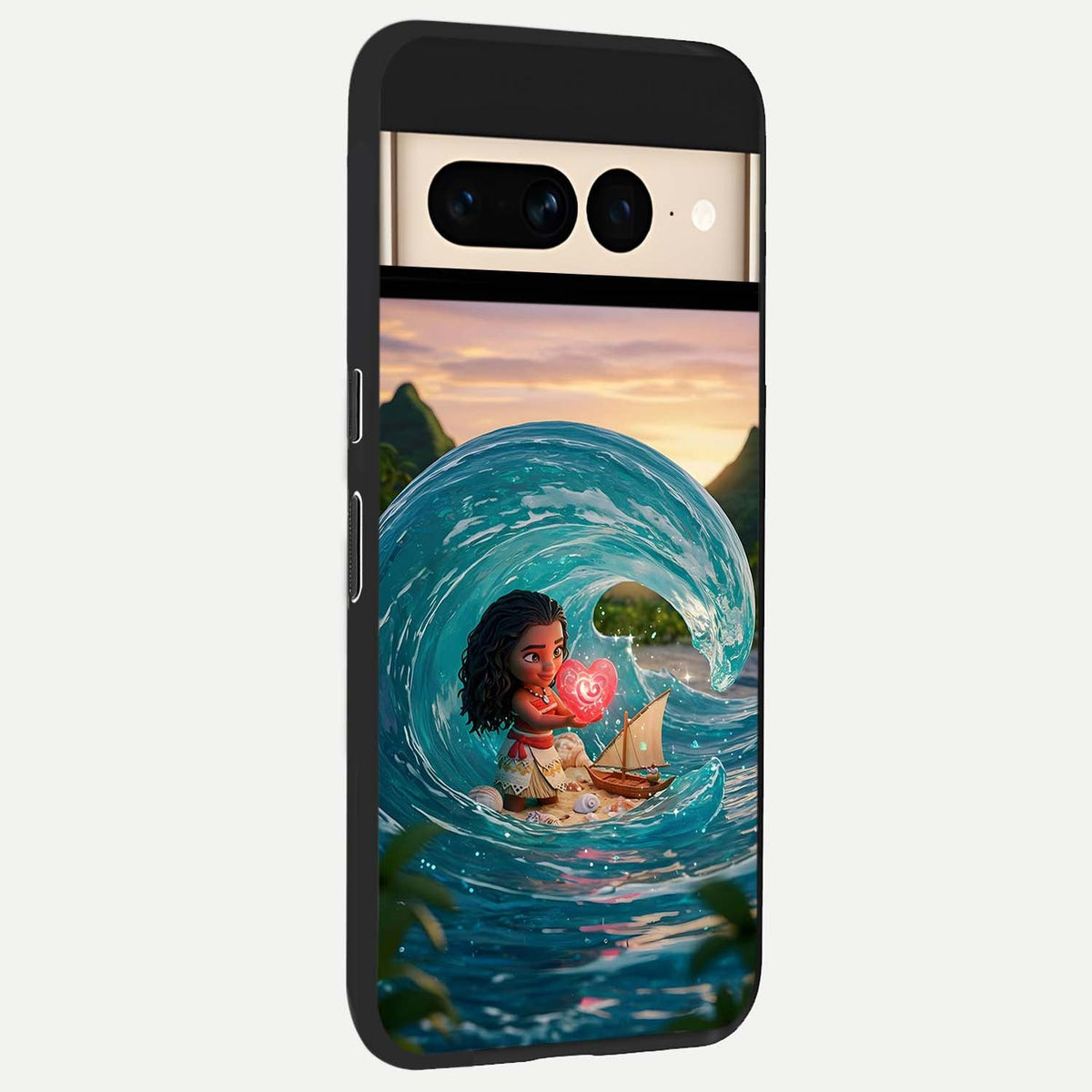  Heart of Ocean back cover For Google Pixel 7 Pro slim fit glass case with vibrant aesthetic design