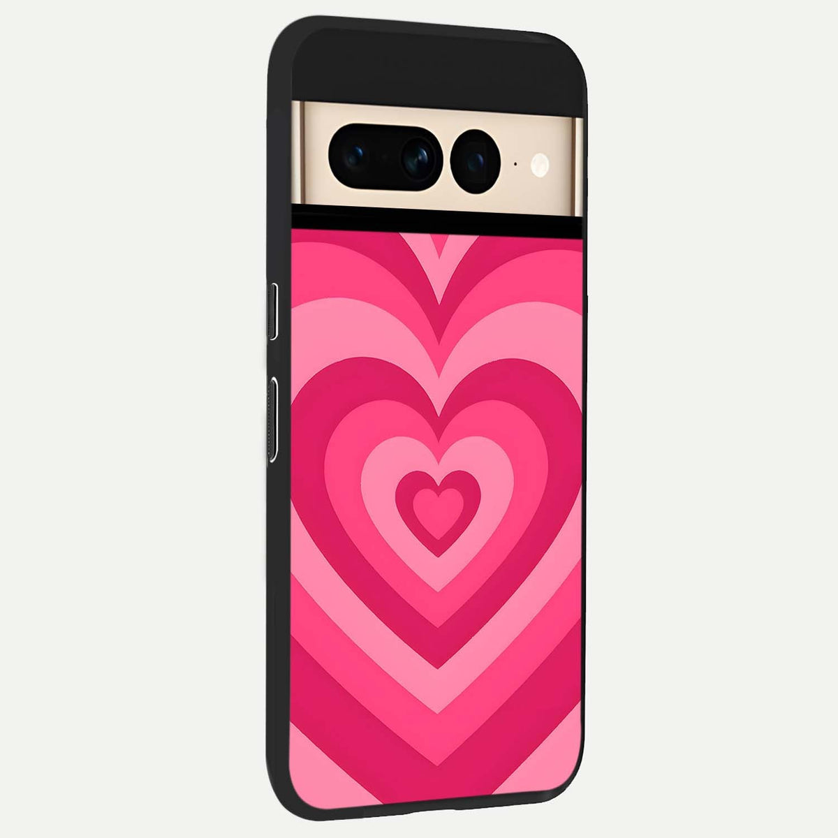  Layered Love Hearts back cover For Google Pixel 7 Pro slim fit glass case with vibrant aesthetic design
