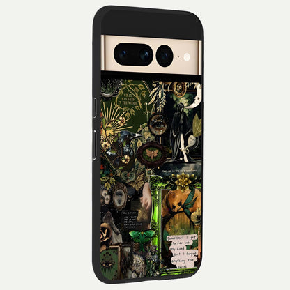  Mystic Woods Secret back cover For Google Pixel 7 Pro slim fit glass case with vibrant aesthetic design