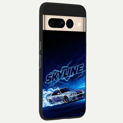  Neon Drift Beast back cover For Google Pixel 7 Pro slim fit glass case with vibrant aesthetic design