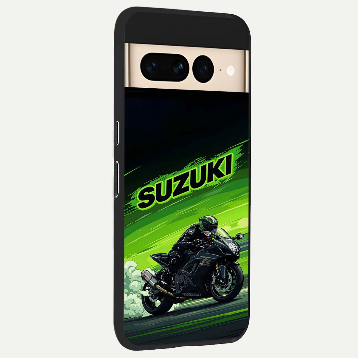  Suzuki Speed Beast back cover For Google Pixel 7 Pro slim fit glass case with vibrant aesthetic design