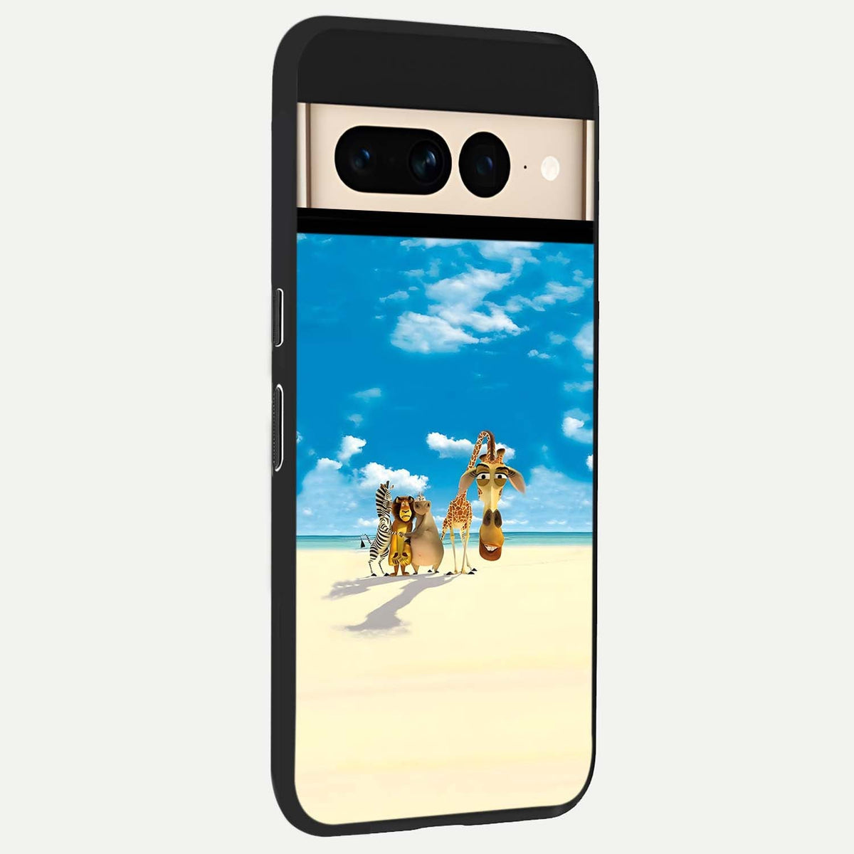  Tropical Fun Squad back cover For Google Pixel 7 Pro slim fit glass case with vibrant aesthetic design