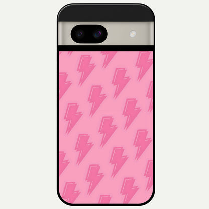  Pink Moo Magic Glass Case For Google Pixel 8A back cover – full design glossy printed glass finish