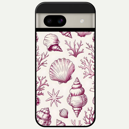 Pink Power Sparks Glass Case For Google Pixel 8A back cover – full design glossy printed glass finish