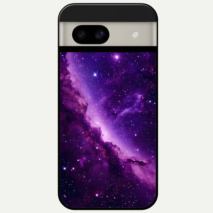  Purple Shade Sky Glass Case For Google Pixel 8A back cover – full design glossy printed glass finish