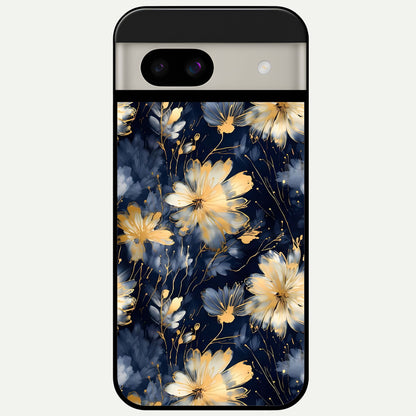  Royal Petal Dream Glass Case For Google Pixel 8A back cover – full design glossy printed glass finish