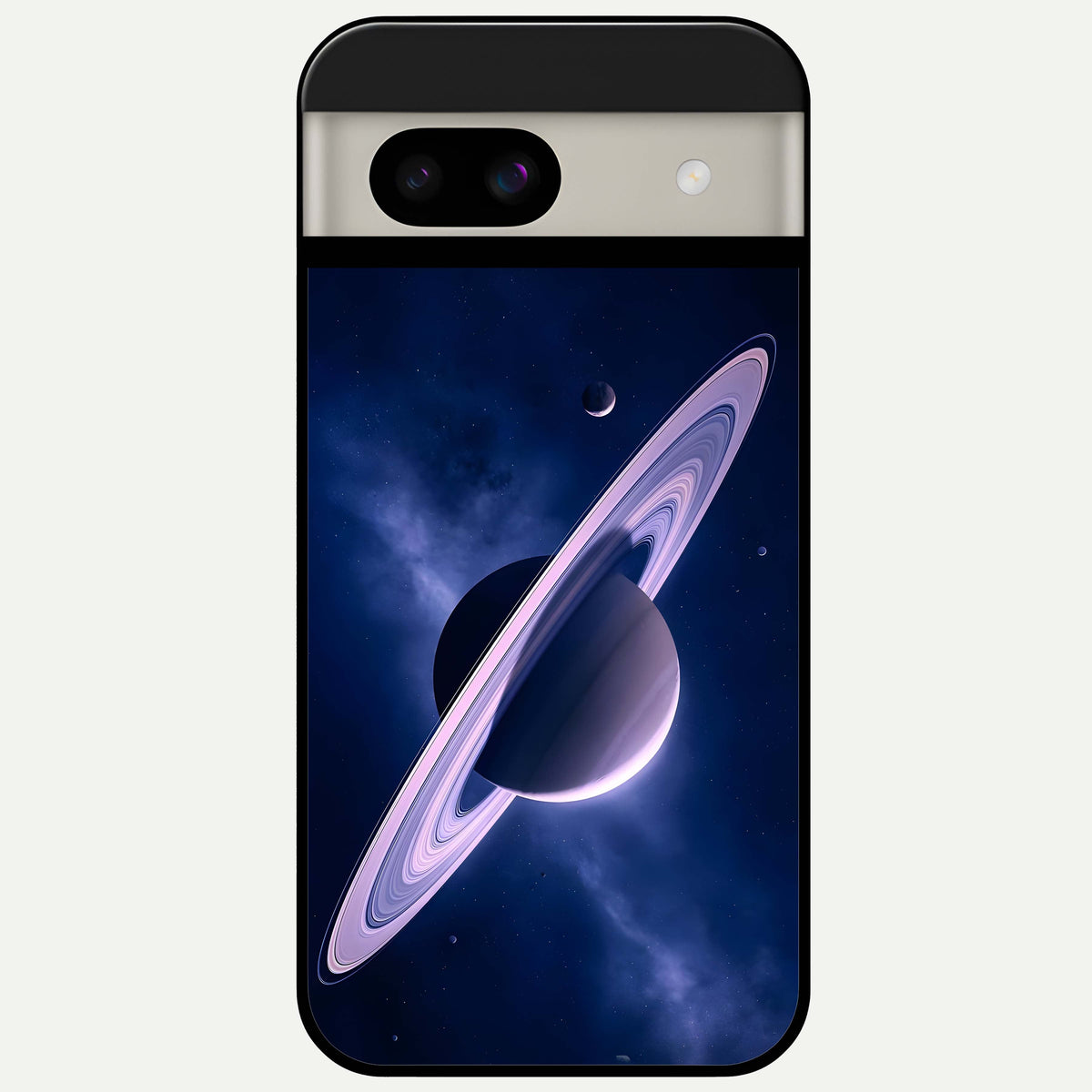 Saturn Ring Mystique Glass Case For Google Pixel 8A back cover – full design glossy printed glass finish