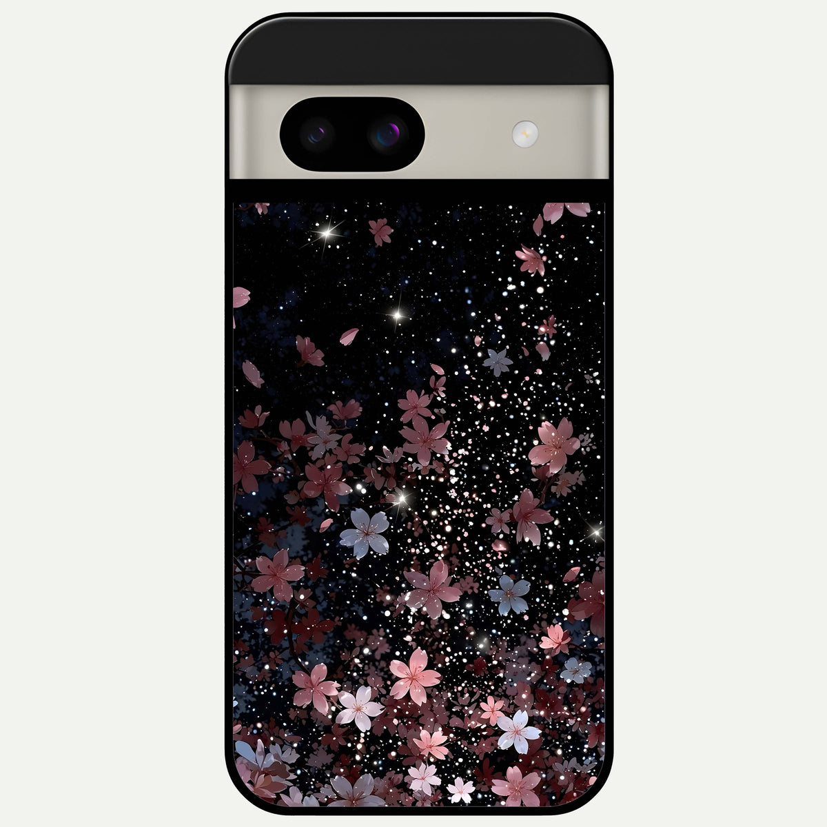  Starlit Flower Dreams Glass Case For Google Pixel 8A back cover – full design glossy printed glass finish