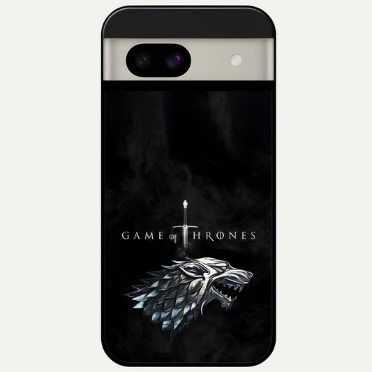  Throne Wolf Legacy Glass Case For Google Pixel 8A back cover – full design glossy printed glass finish
