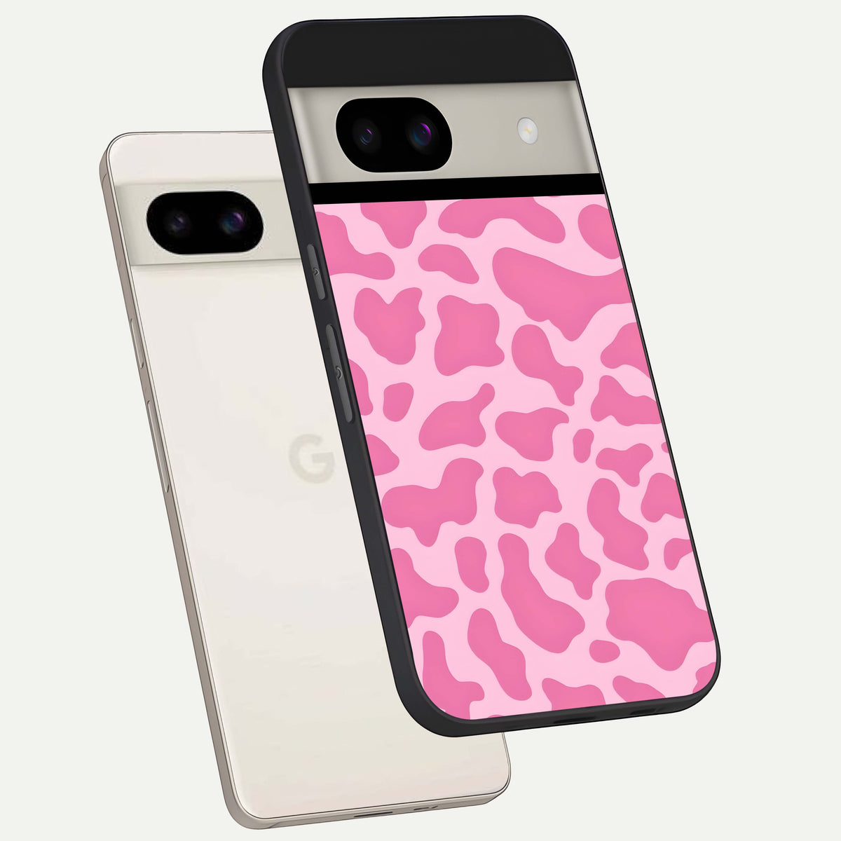  Pinkish Scenery back cover For Google Pixel 8A slim fit glass case with vibrant aesthetic design