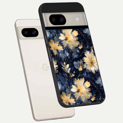  Royal Petal Dream back cover For Google Pixel 8A slim fit glass case with vibrant aesthetic design