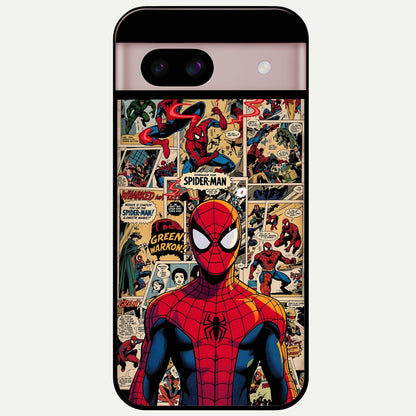  Aesthetic Spider Glass Case For Google Pixel 8 back cover – full design glossy printed glass finish