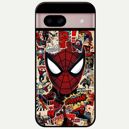  Aesthetic Wonder Spider Glass Case For Google Pixel 8 back cover – full design glossy printed glass finish