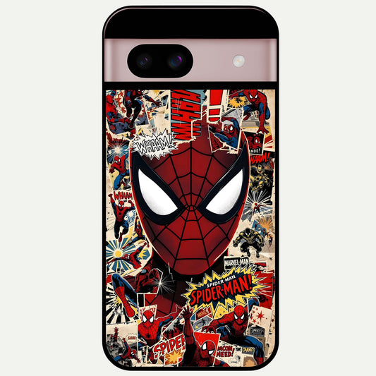  Aesthetic Wonder Spider Glass Case For Google Pixel 8 back cover – full design glossy printed glass finish