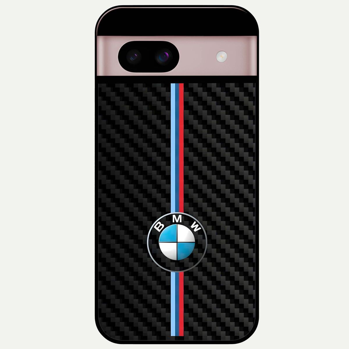  BMW Pattern Glass Case For Google Pixel 8 back cover – full design glossy printed glass finish