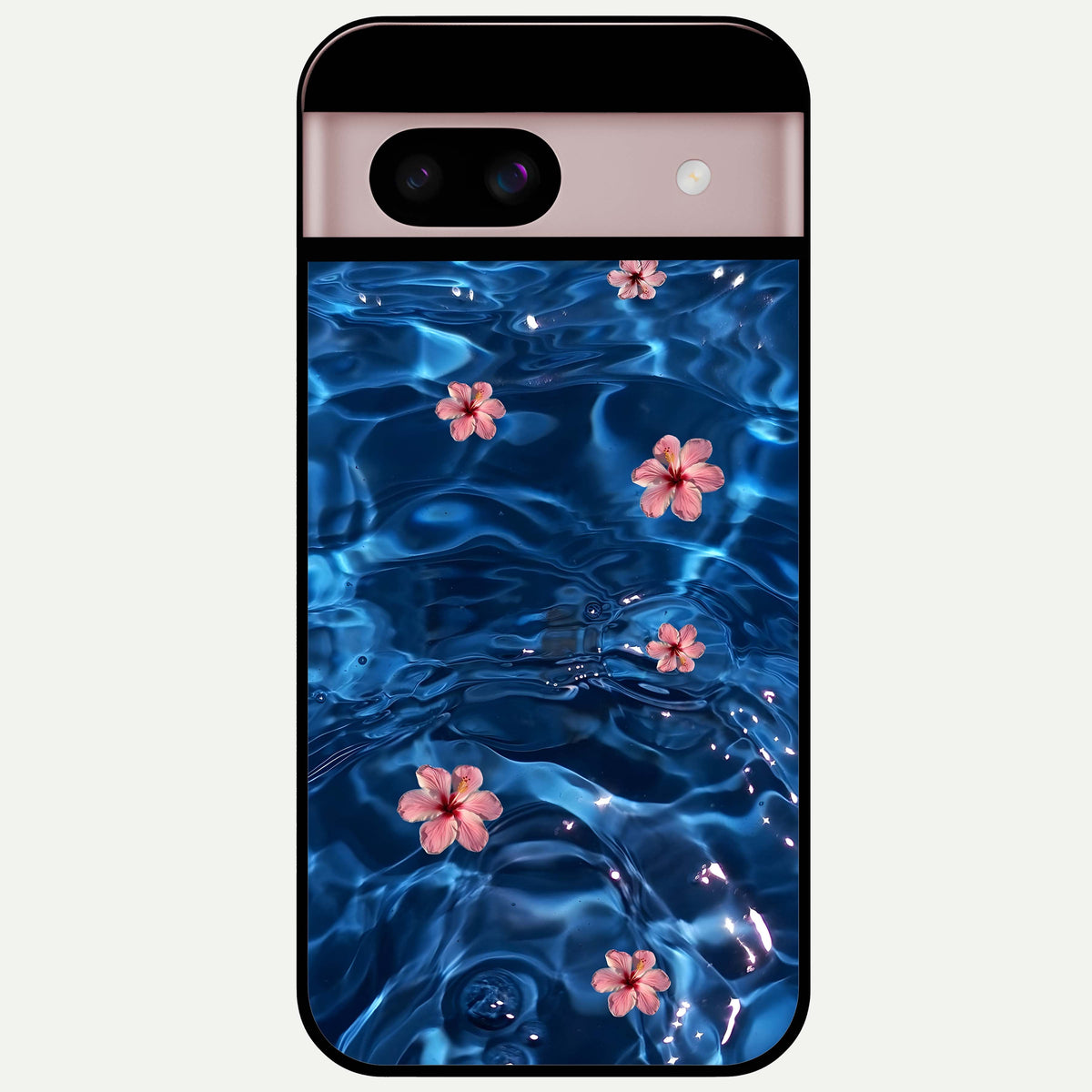  Bloom Thread Art Glass Case For Google Pixel 8 back cover – full design glossy printed glass finish