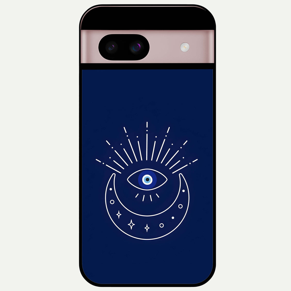  Blue Evil Eye Glass Case For Google Pixel 8 back cover – full design glossy printed glass finish