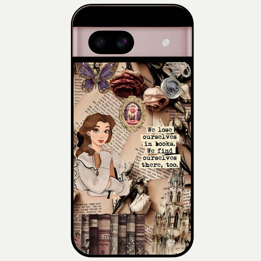  Bookish Dream World Glass Case For Google Pixel 8 back cover – full design glossy printed glass finish