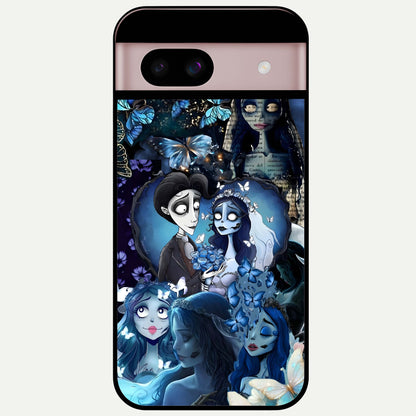  Butterfly Ghost Soul Glass Case For Google Pixel 8 back cover – full design glossy printed glass finish