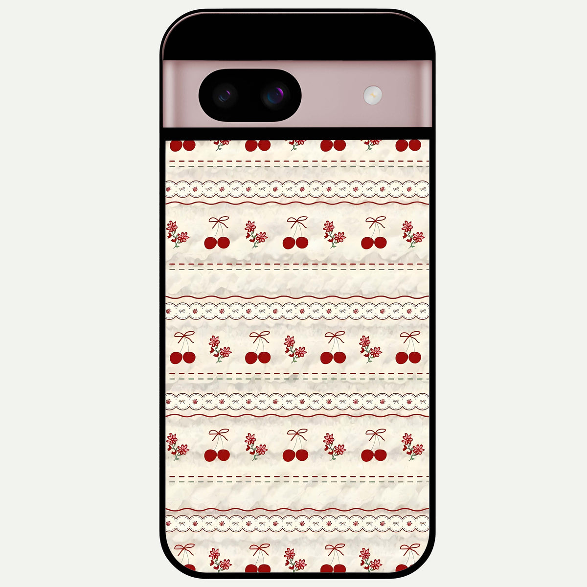  Cherry Bloom Charm Glass Case For Google Pixel 8 back cover – full design glossy printed glass finish