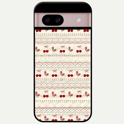  Cherry Bloom Charm Glass Case For Google Pixel 8 back cover – full design glossy printed glass finish