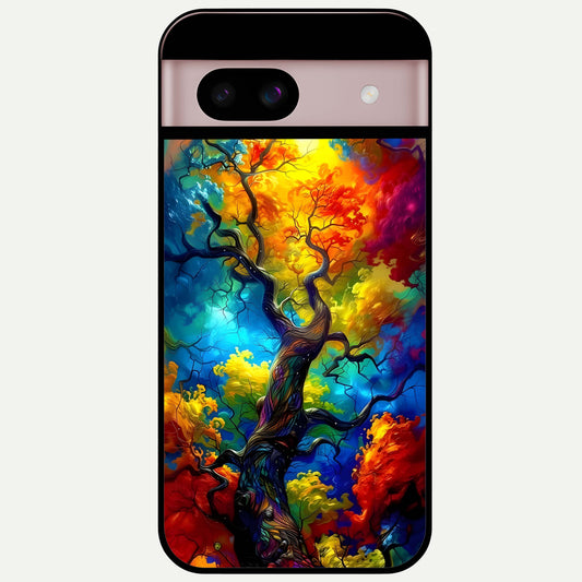  Colorful Soda Bottles Glass Case For Google Pixel 8 back cover – full design glossy printed glass finish