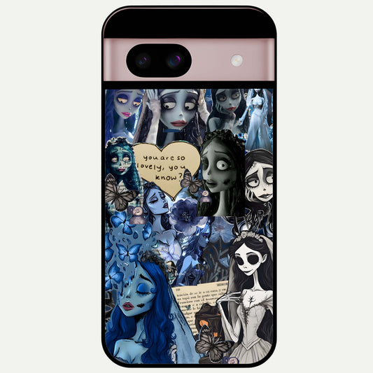  Corpse Bride Posters Glass Case For Google Pixel 8 back cover – full design glossy printed glass finish