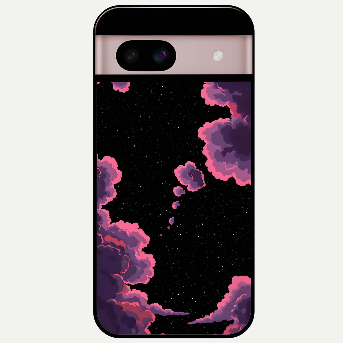  Cosmic Cloud Journey Glass Case For Google Pixel 8 back cover – full design glossy printed glass finish