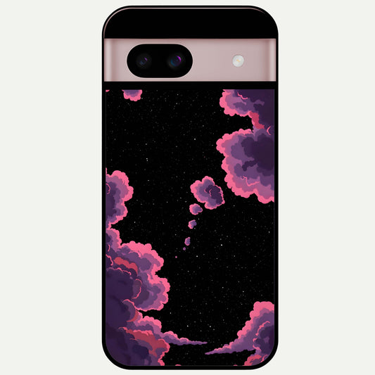  Cosmic Cloud Journey Glass Case For Google Pixel 8 back cover – full design glossy printed glass finish