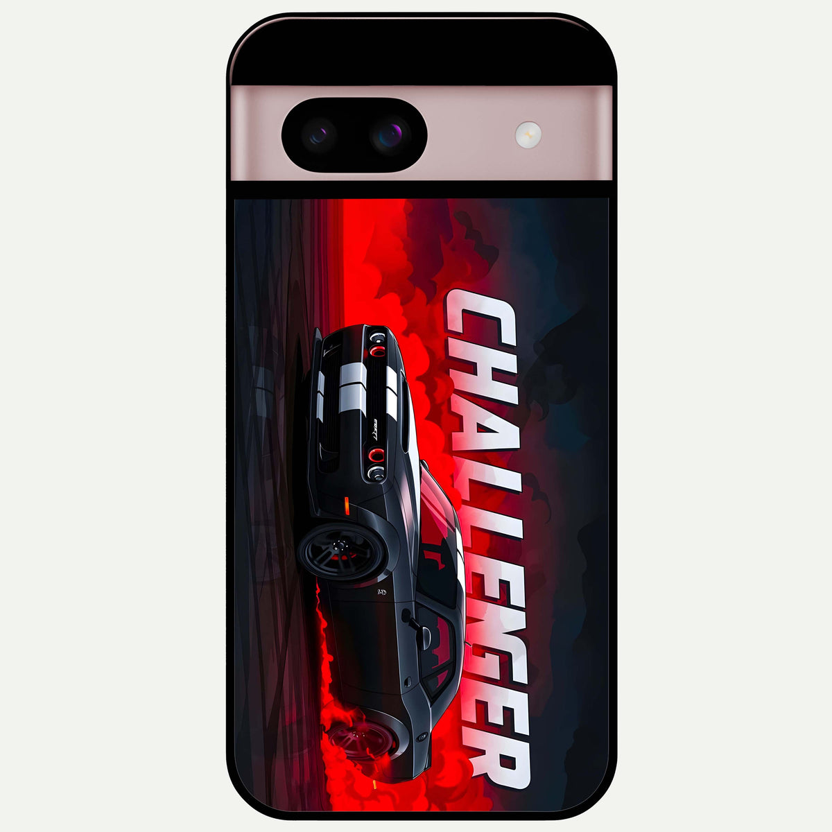  Crimson Challenger Fury Glass Case For Google Pixel 8 back cover – full design glossy printed glass finish