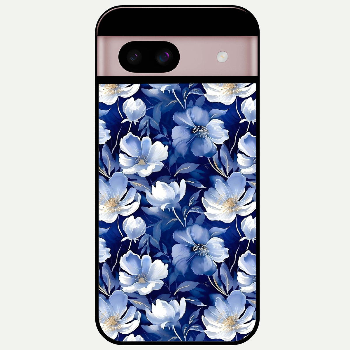  Cute Floral Patterns Glass Case For Google Pixel 8 back cover – full design glossy printed glass finish